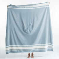 פונצ'ו מגבת חוף 190X190 ס"מ - כחול אפור
