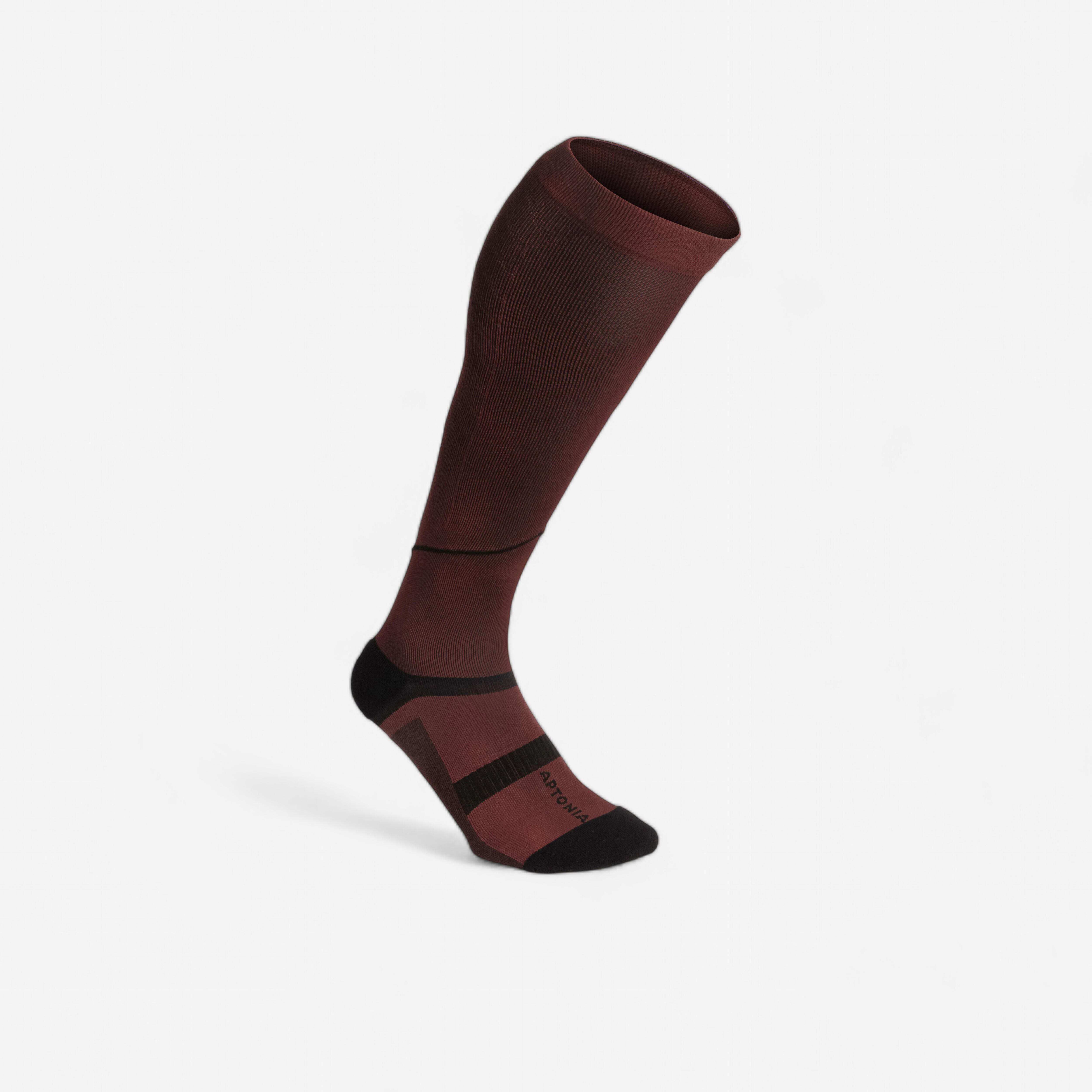 Compression socks burgundy Decathlon