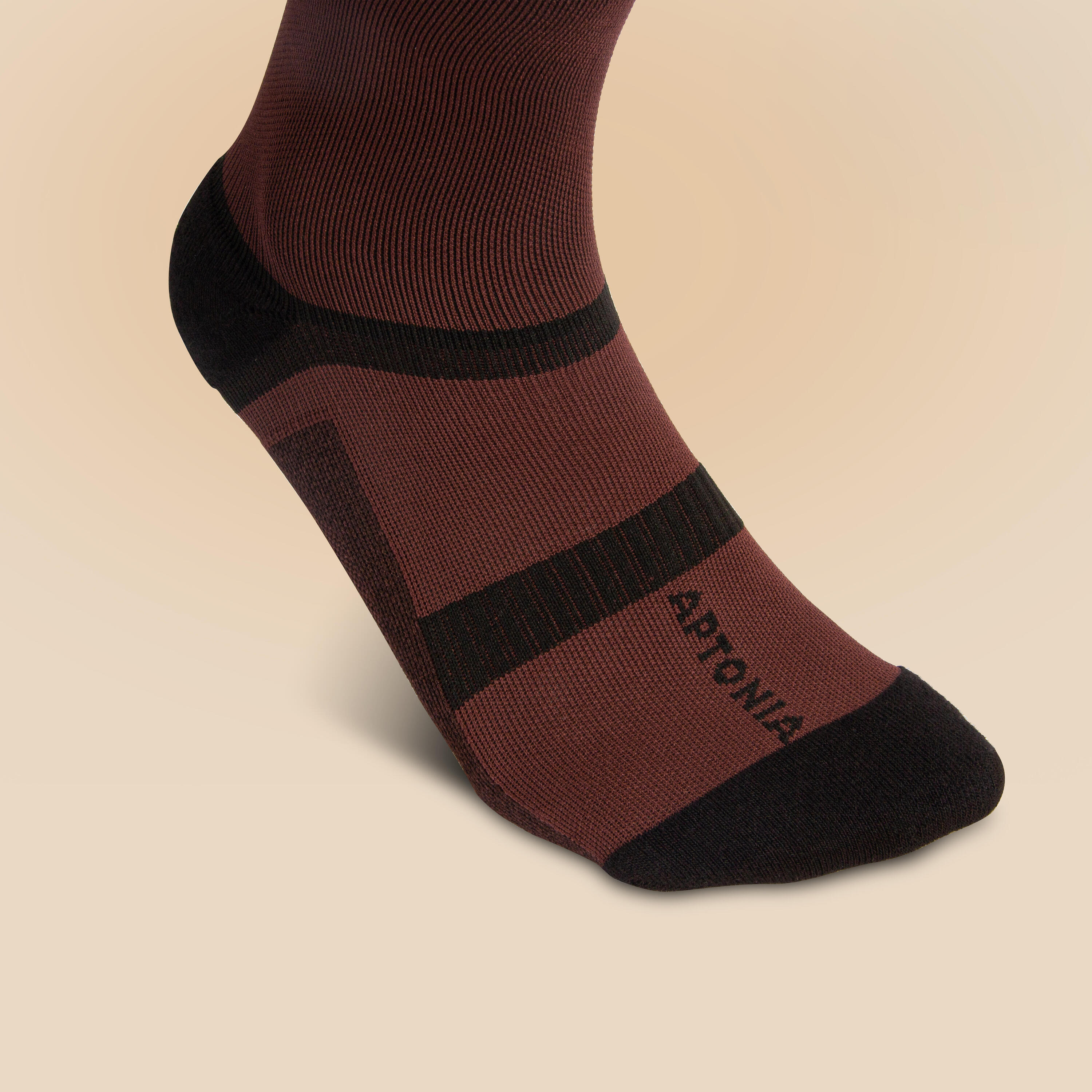 Chaussettes de compression bordeaux 3/3