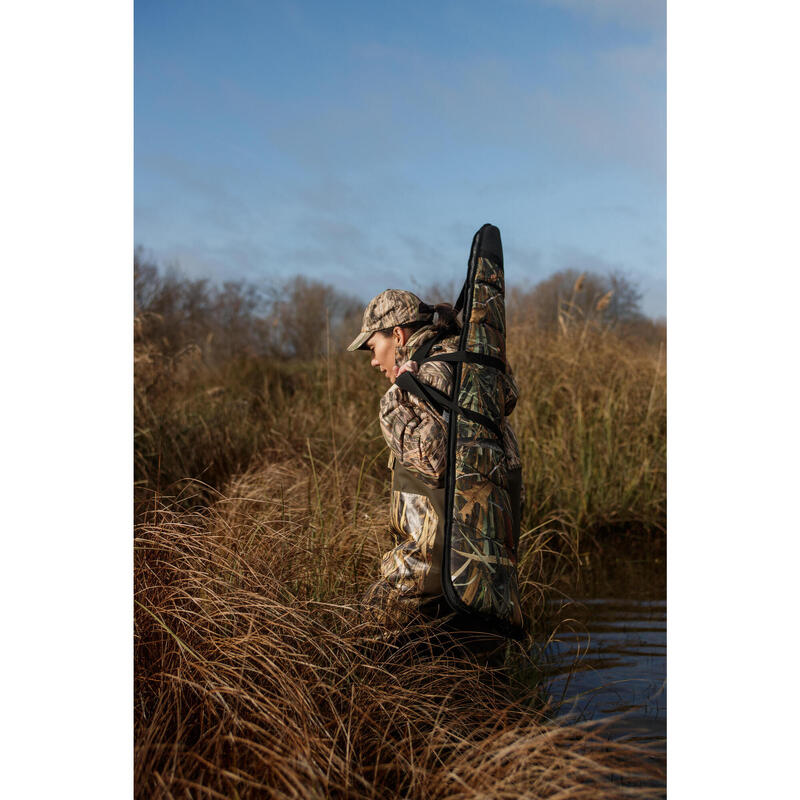 Fourreau fusil chasse camouflage marais 150cm