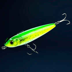Lure fishing at sea Hard Lure WIZDOM 110F - Neon Yellow