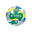 Kids' Beginner Handball H100 S0 - Green/Blue/Yellow