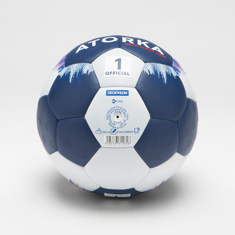 Ballon de handball H500 hybride T1 bleu/blanc