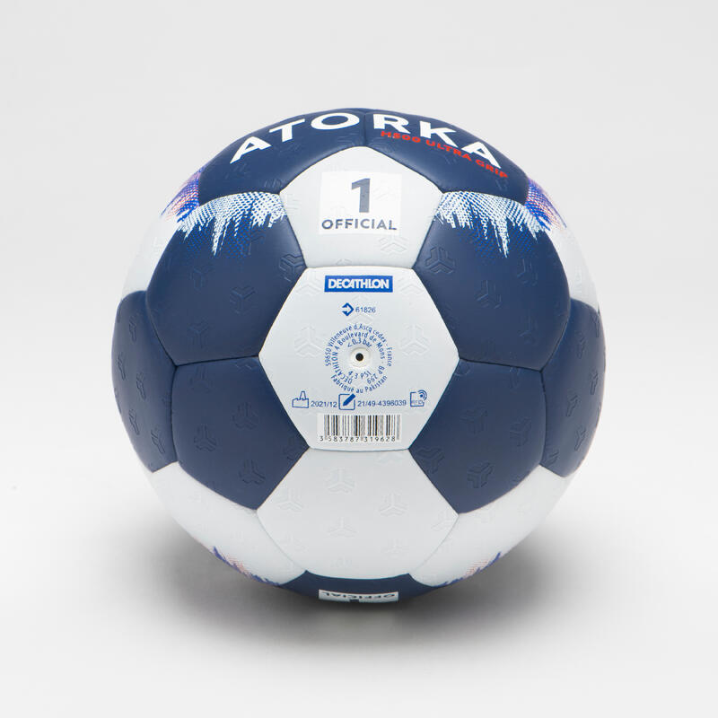 Bola de Andebol H500 Híbrida T1 Azul/Branco