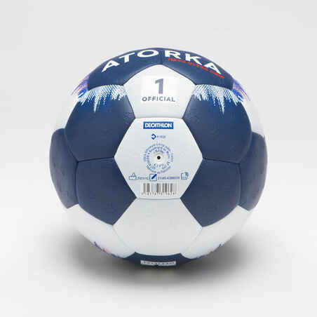 Size 1 Hybrid Handball H500 - Blue/White