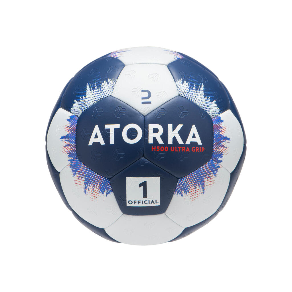 Size 1 Hybrid Handball H500 - Blue/White