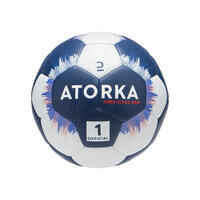 Size 1 Hybrid Handball H500 - Blue/White