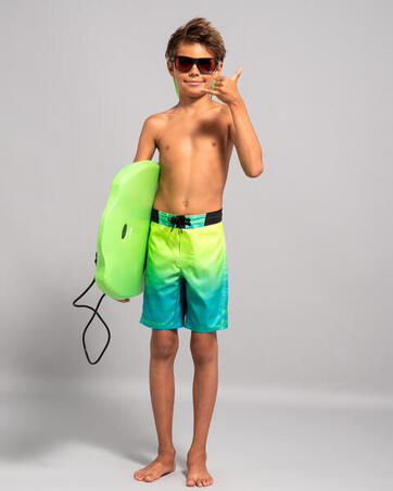 Шорти дитячі 550 для серфінгу сині/зелені