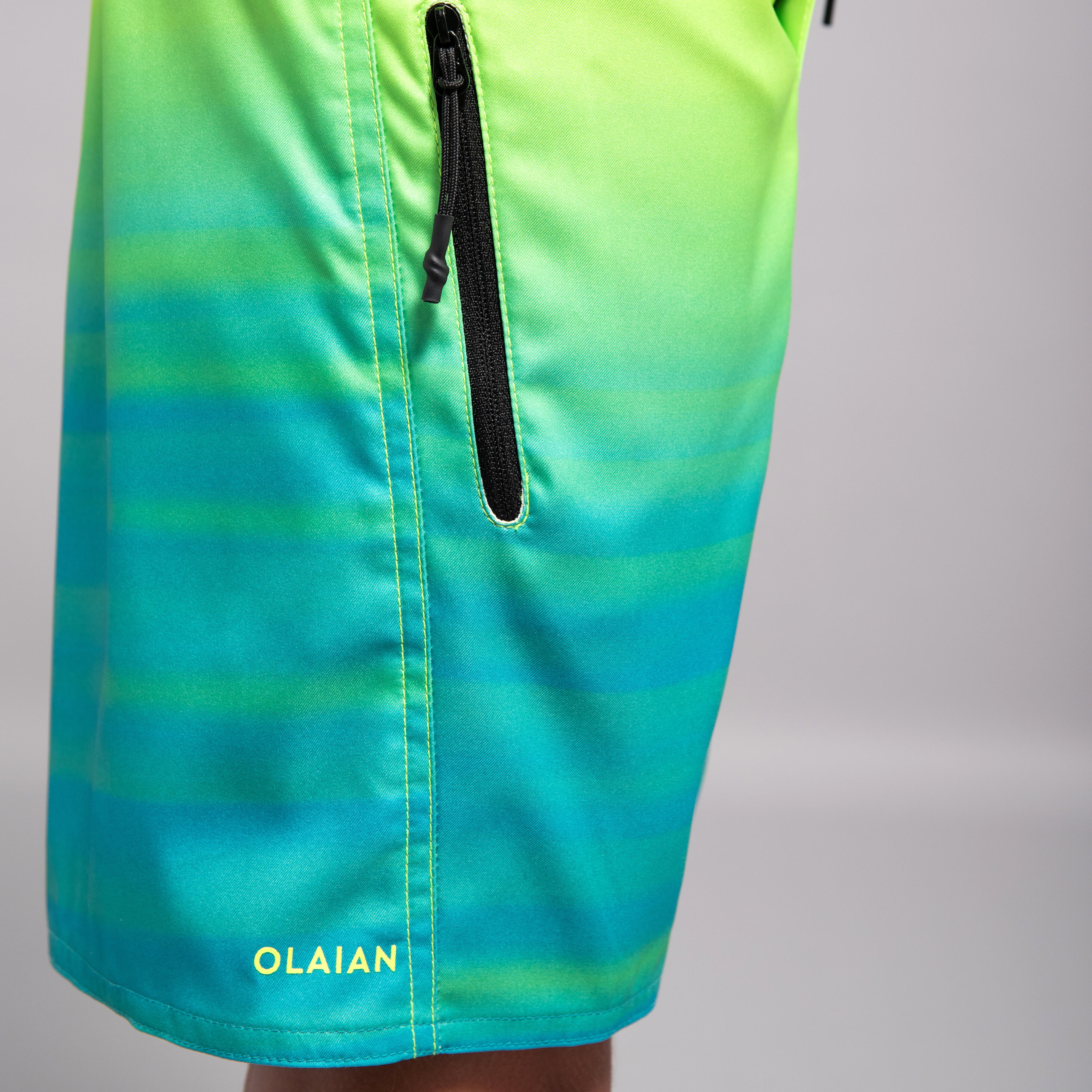 Short de surf garçon – 550 vert - OLAIAN