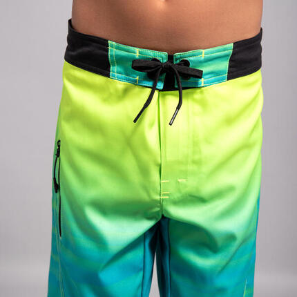 Boardshorts Jungen 550 Offshore grün