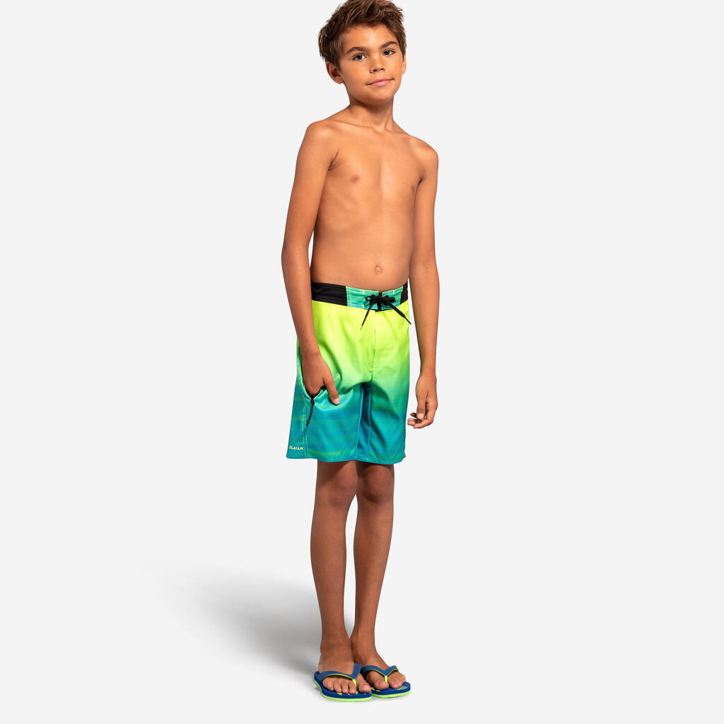 Boy's swim shorts - 550 Canopy orange