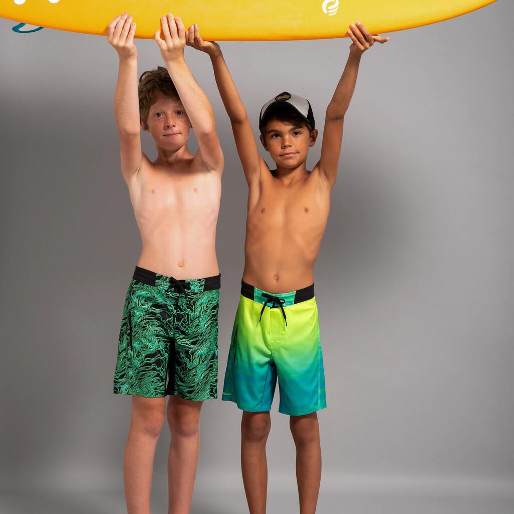 Berniukų maudymosi šortai „550“, oranžiniai