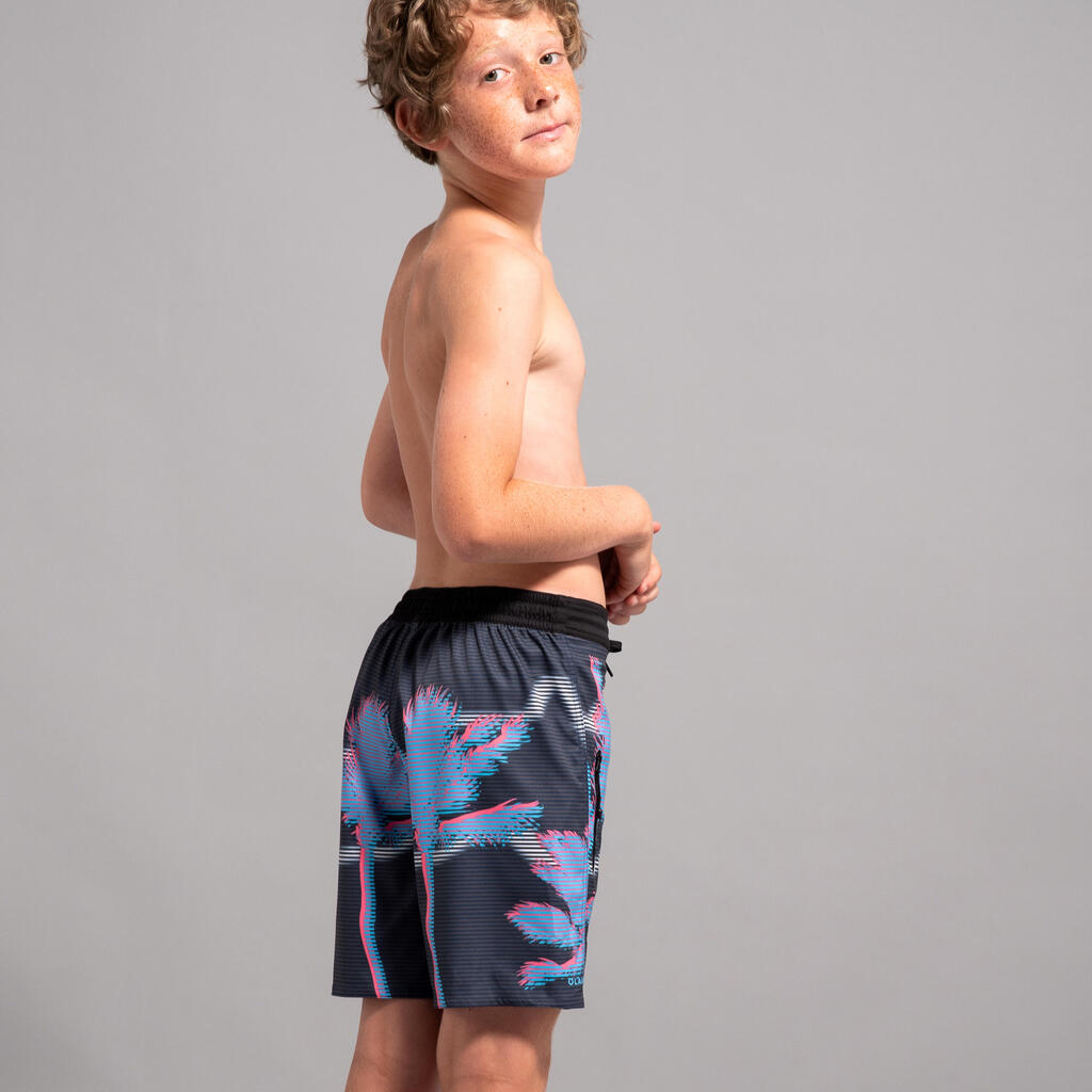 Boy's swim shorts - 550 Canopy orange