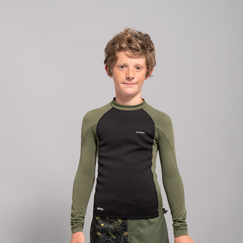 tee shirt anti UV surf top néoprène thermique manches courtes enfant