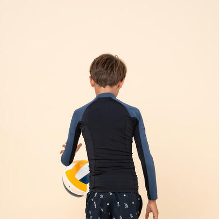 Boy's Long-sleeved Sun Top black blue