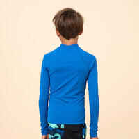 UV-Shirt langarm Kinder UV-Schutz 50+ blau