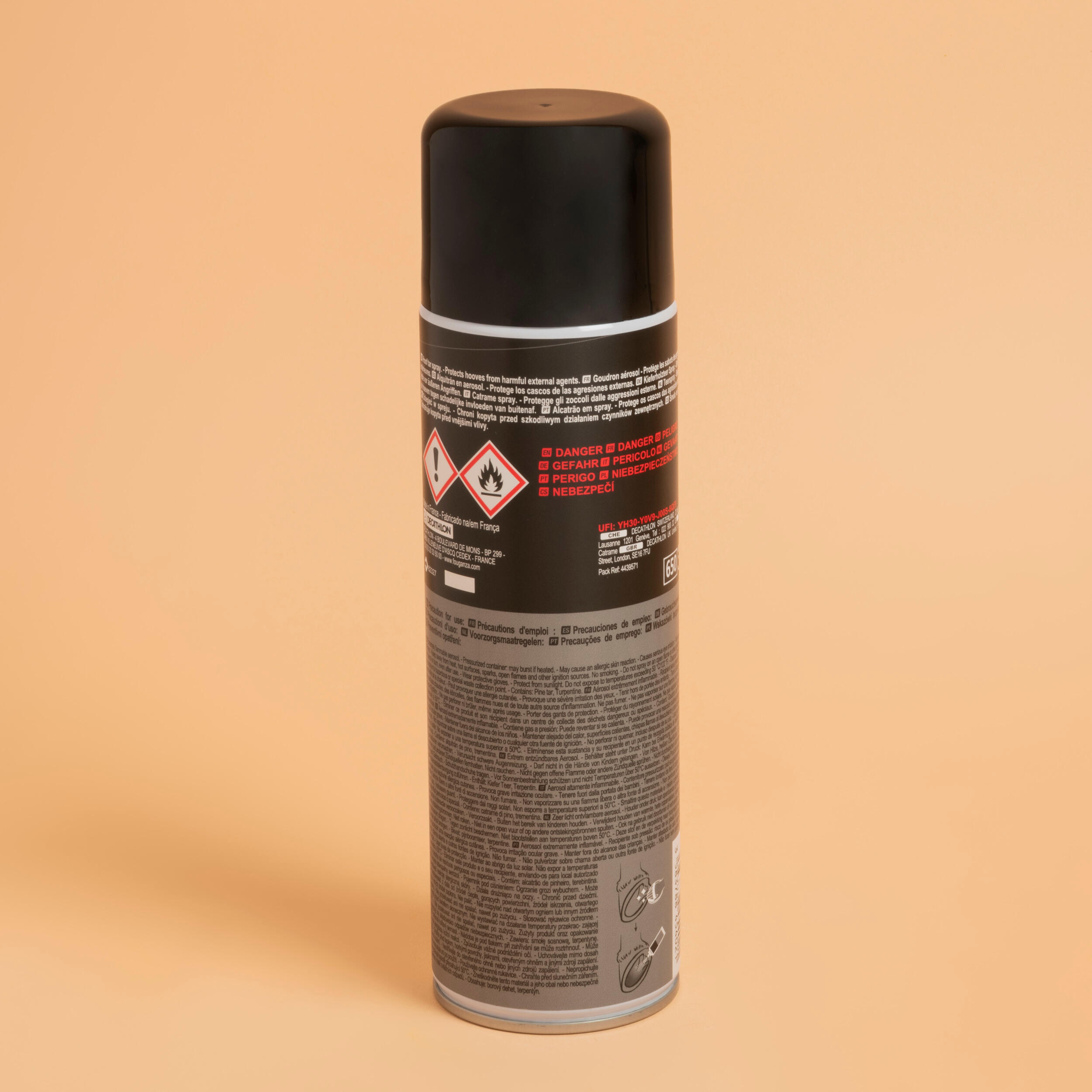 Brea de pi en ESPRAI equitació cavall i poni negre 500 ml  2/2