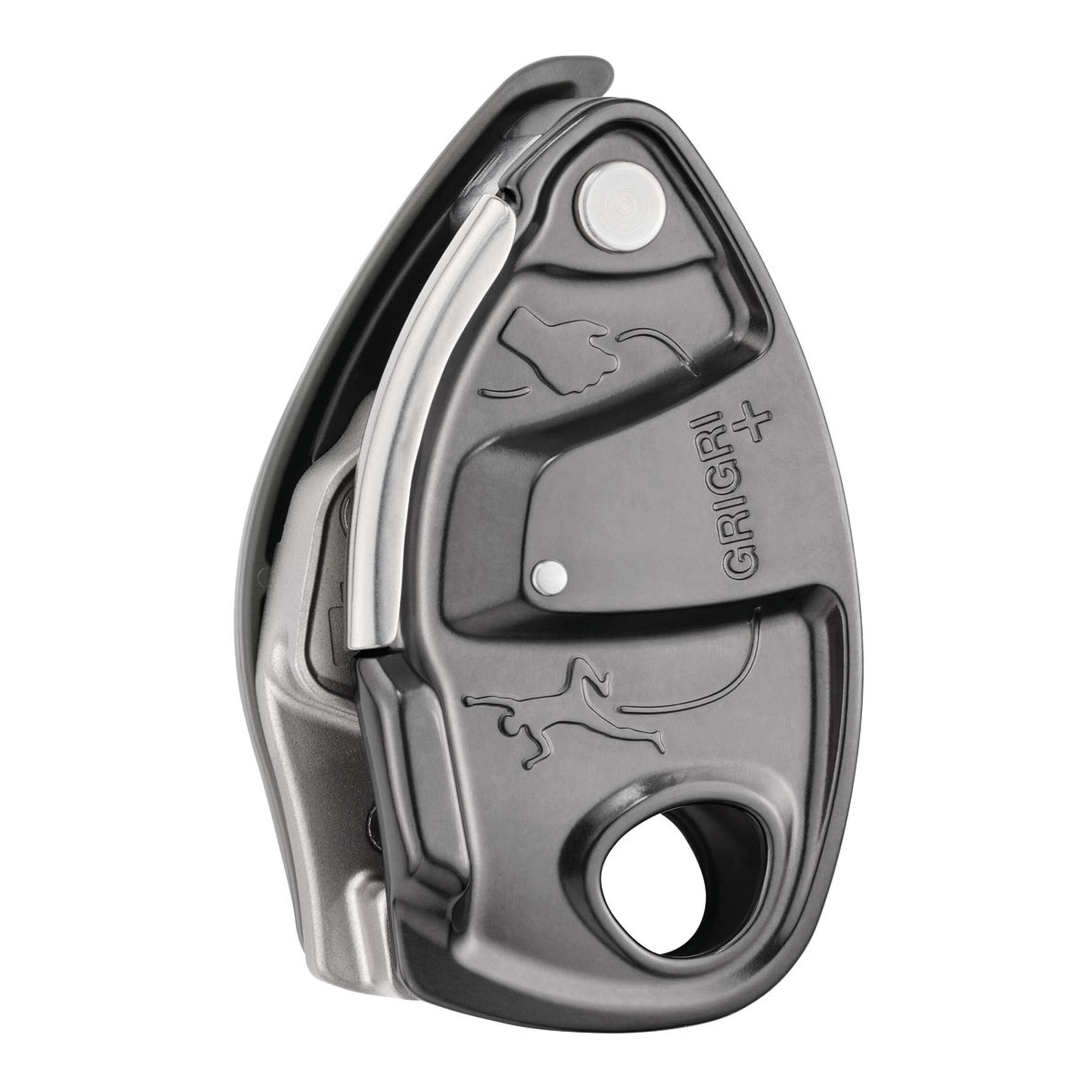 PETZL Sicherungsgerät mit Bremsunterstützung - Grigri+ grau