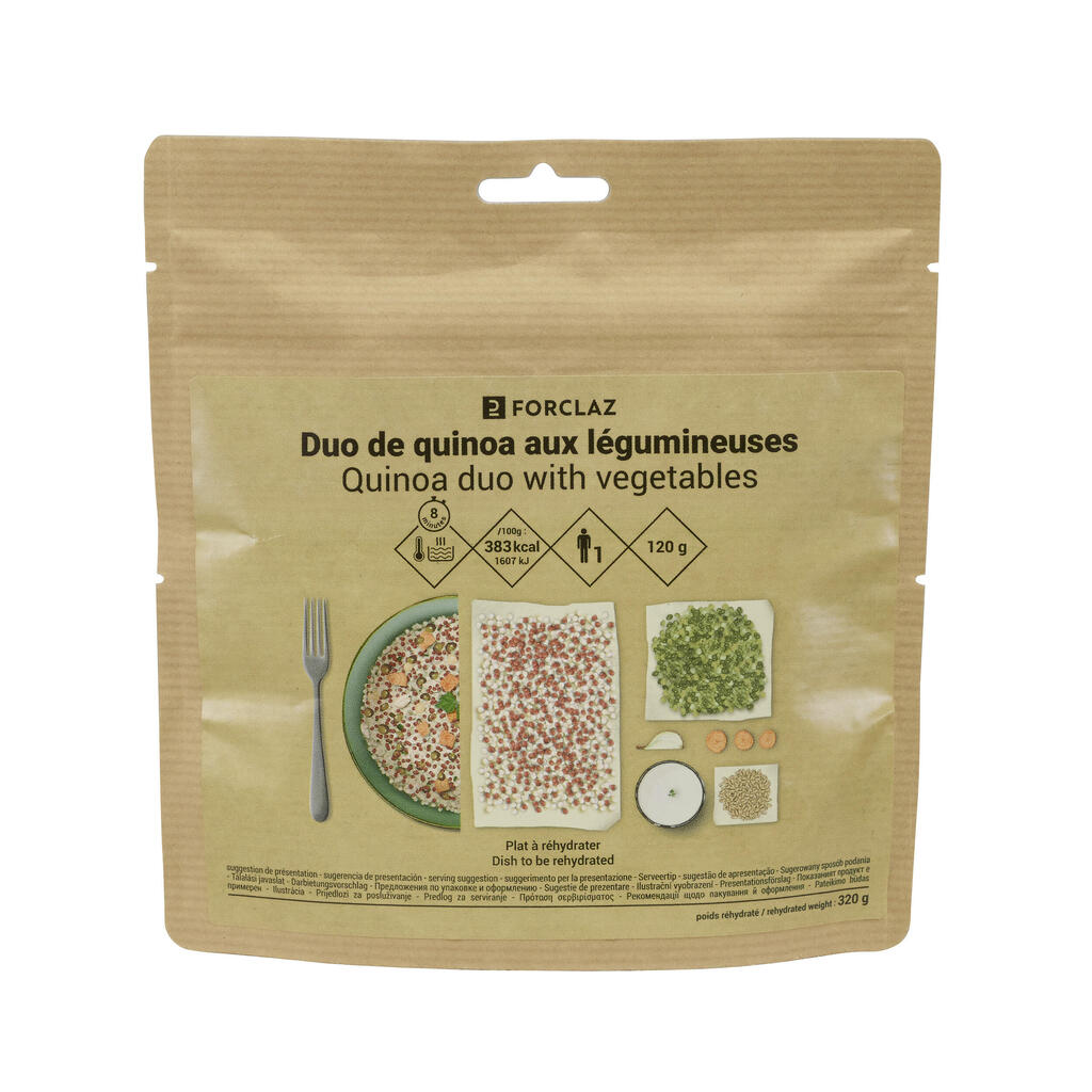 Vegetarian dehydrated meal - vegetable quinoa duo - 120 g
