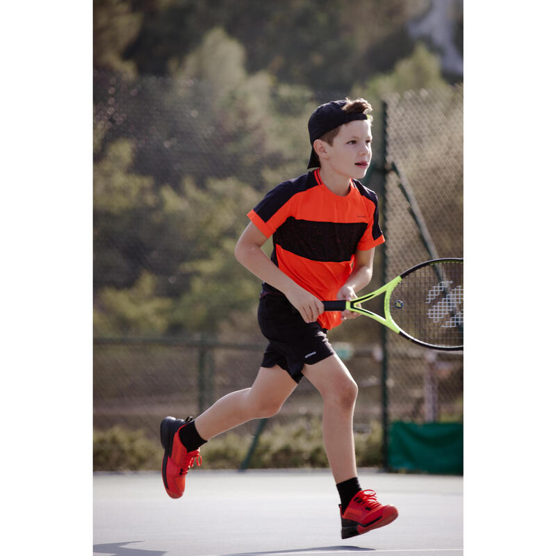 Tennisschuhe Kinder TS500 Fast JR Lace Lava Turnschuhe