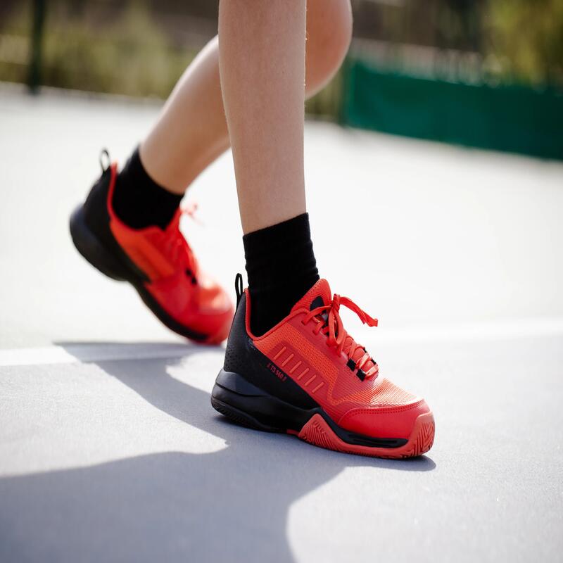 Buty do tenisa dla dzieci Artengo TS500 Fast sznurowane