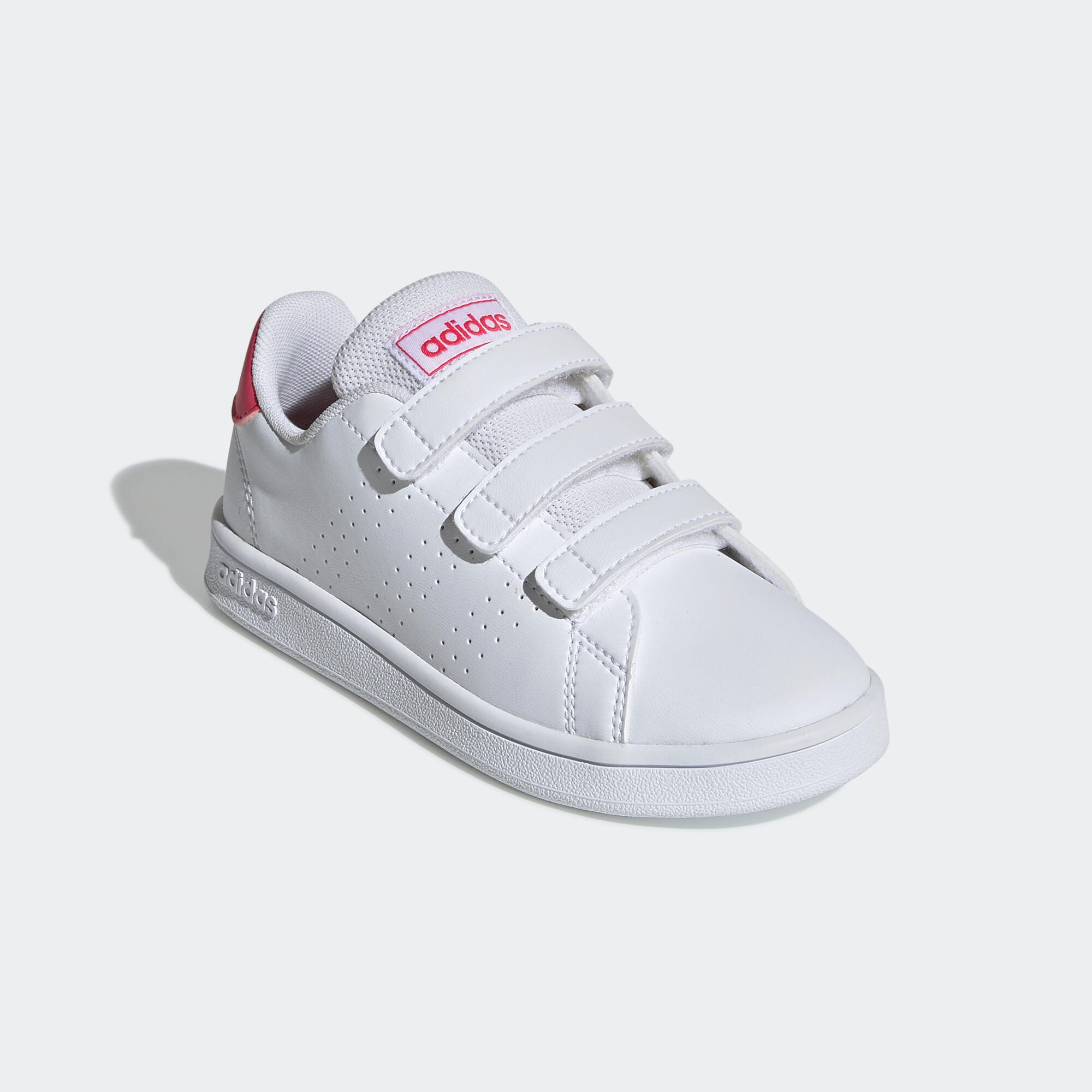 Scarpe Adidas bambino ginnastica ADVANTAGE bianco-rosa ADIDAS | DECATHLON