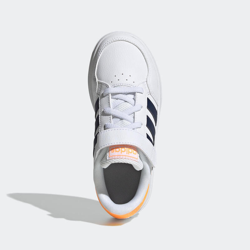 Baskets à scratch enfant - ADIDAS BREAKNET blanc