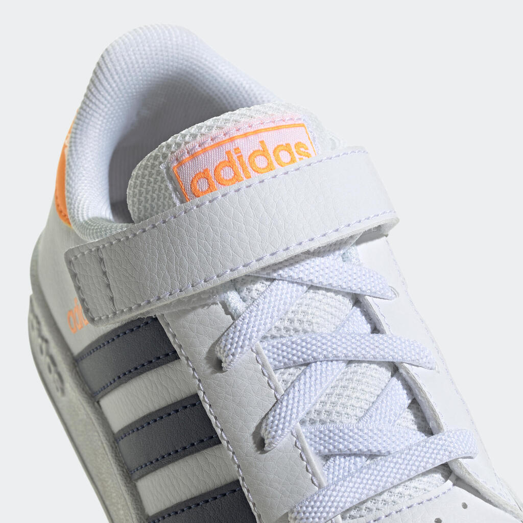 Adidas Sportschuhe Breaknet Kinder Klettverschluss - weiss 