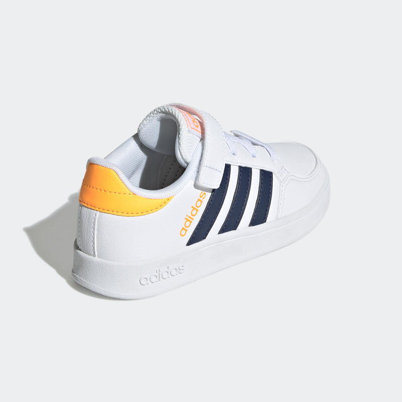 Baskets à scratch enfant - ADIDAS BREAKNET blanc