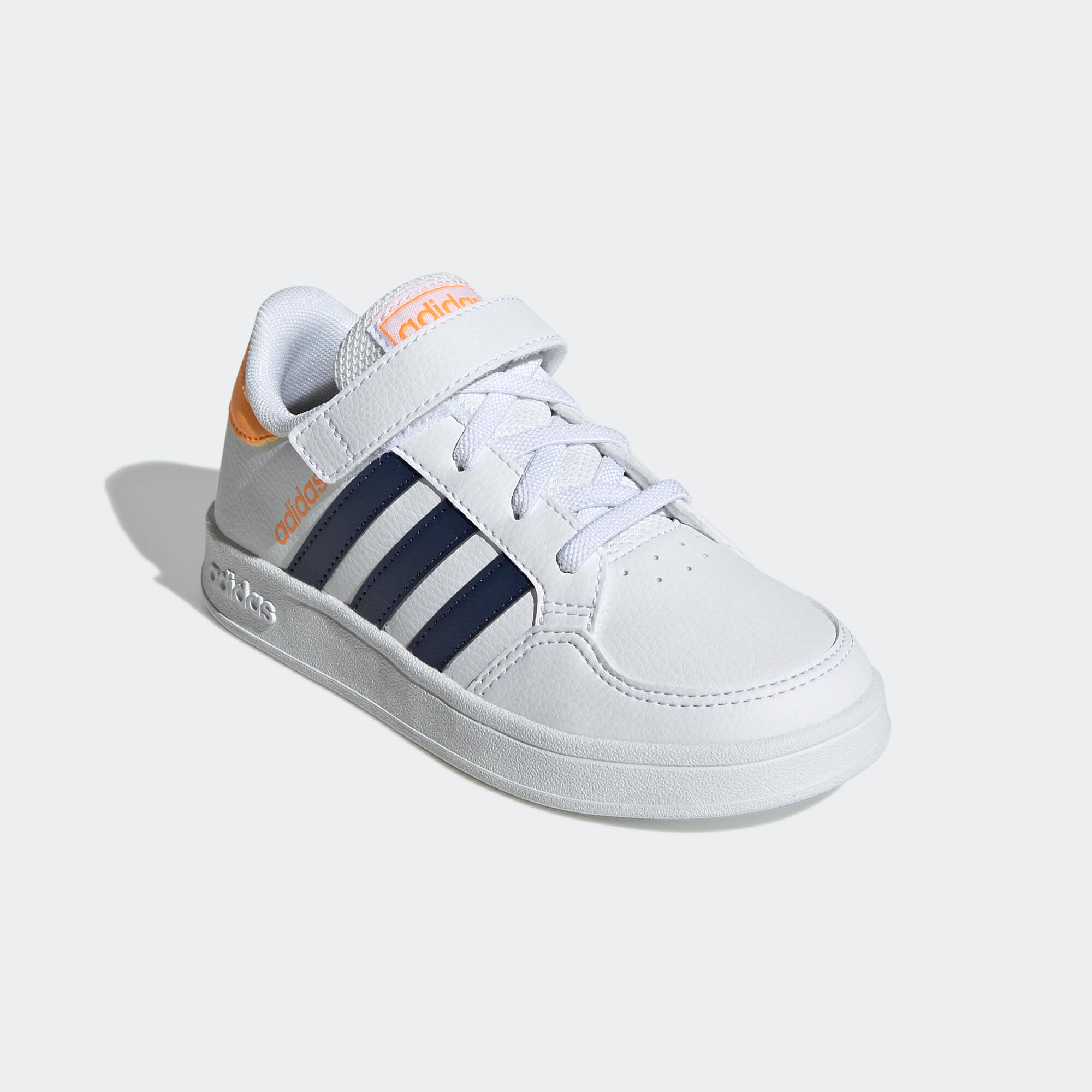 Scarpe ginnastica bambino Adidas BREAKNET bianco-azzurro ADIDAS | DECATHLON
