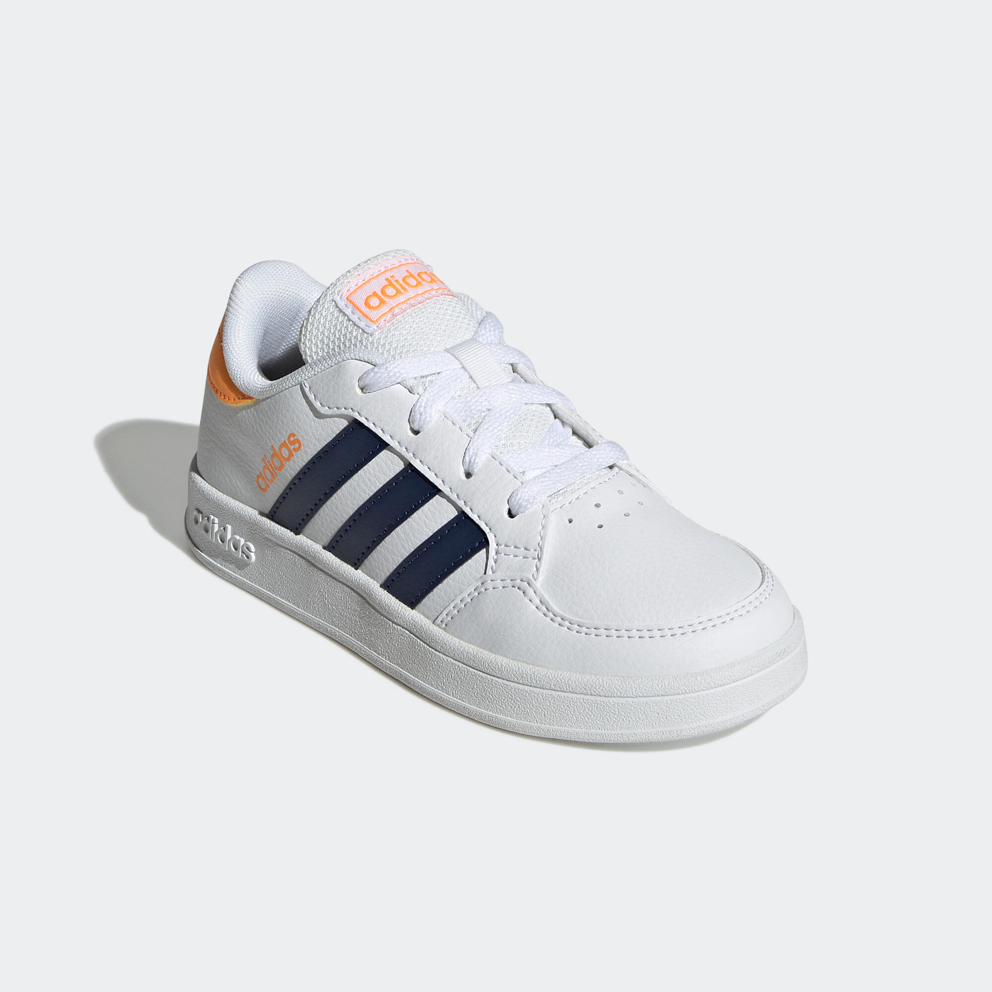 Scarpe ginnastica bambino Adidas BREAKNET bianche ADIDAS | DECATHLON