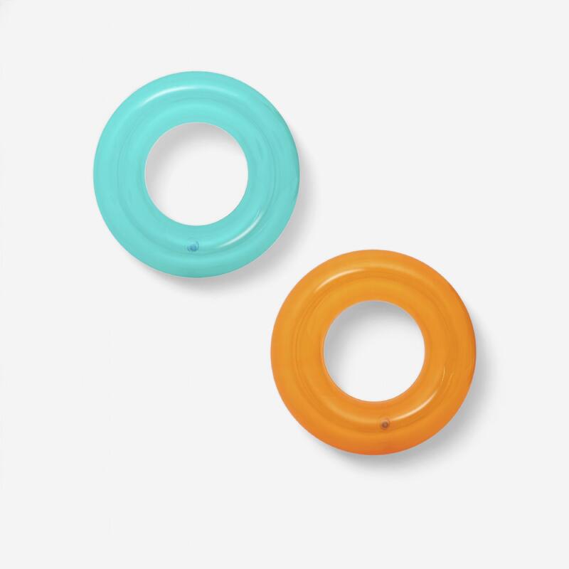 Salvagente gonfiabile nuoto Trasparente 3-6 Anni, 2 Colori Assortiti