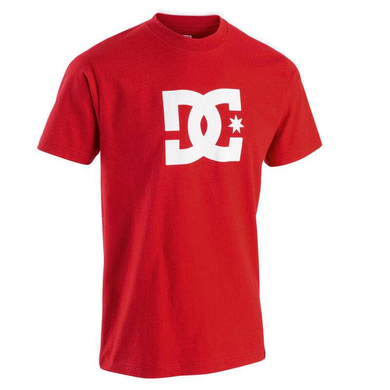 Camiseta de skate manga corta algodón Hombre y Mujer DC Shoes rojo
