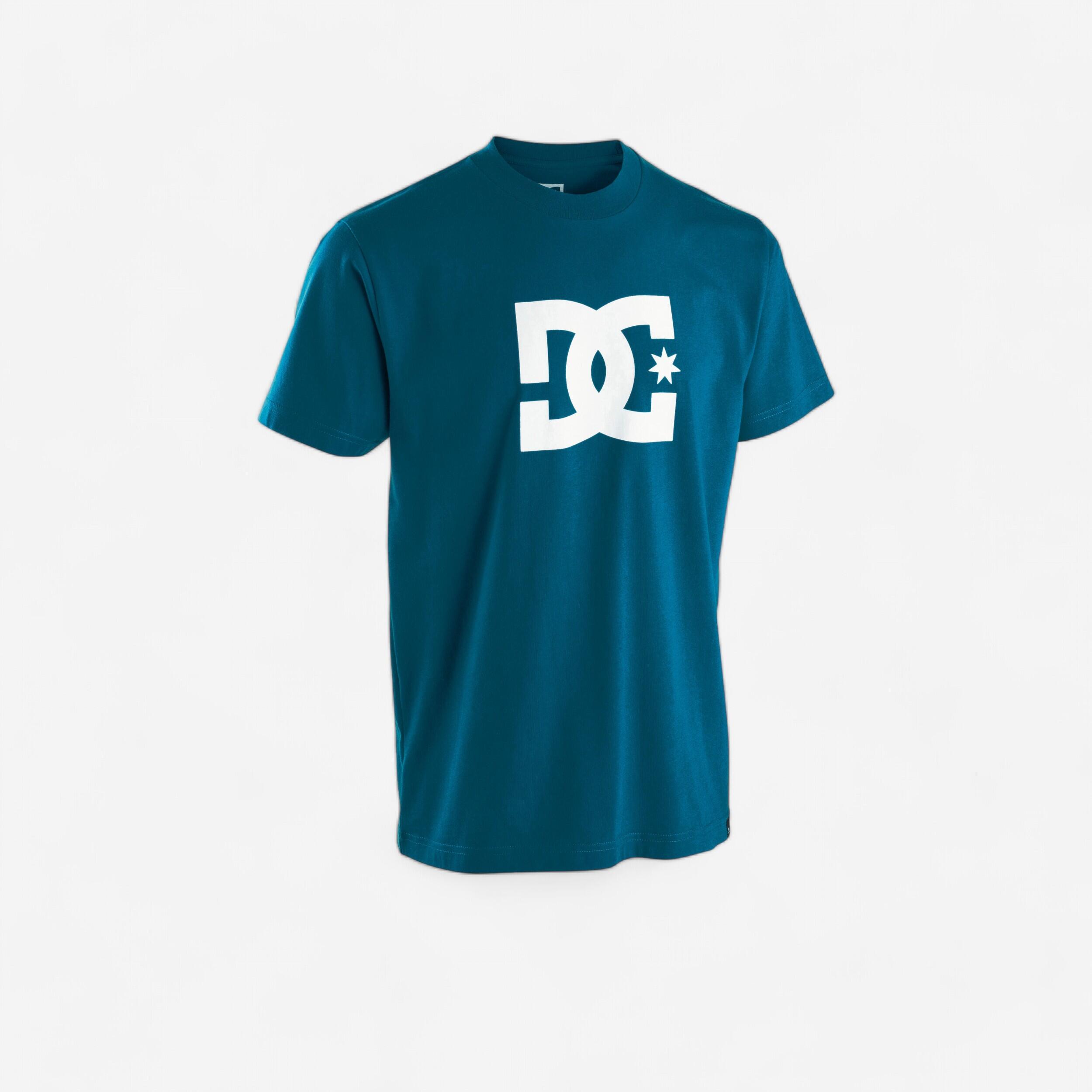 Camiseta de skate manga corta algodón Hombre y Mujer DC Shoes turquesa DC  SHOES | Decathlon