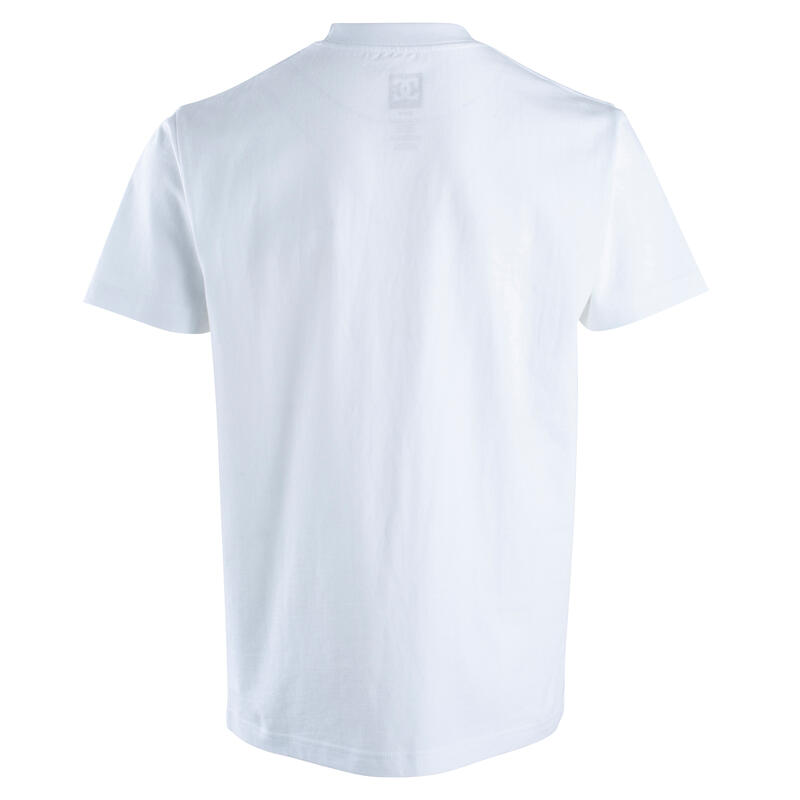Camiseta de skate manga corta algodón Hombre y Mujer DC Shoes blanca