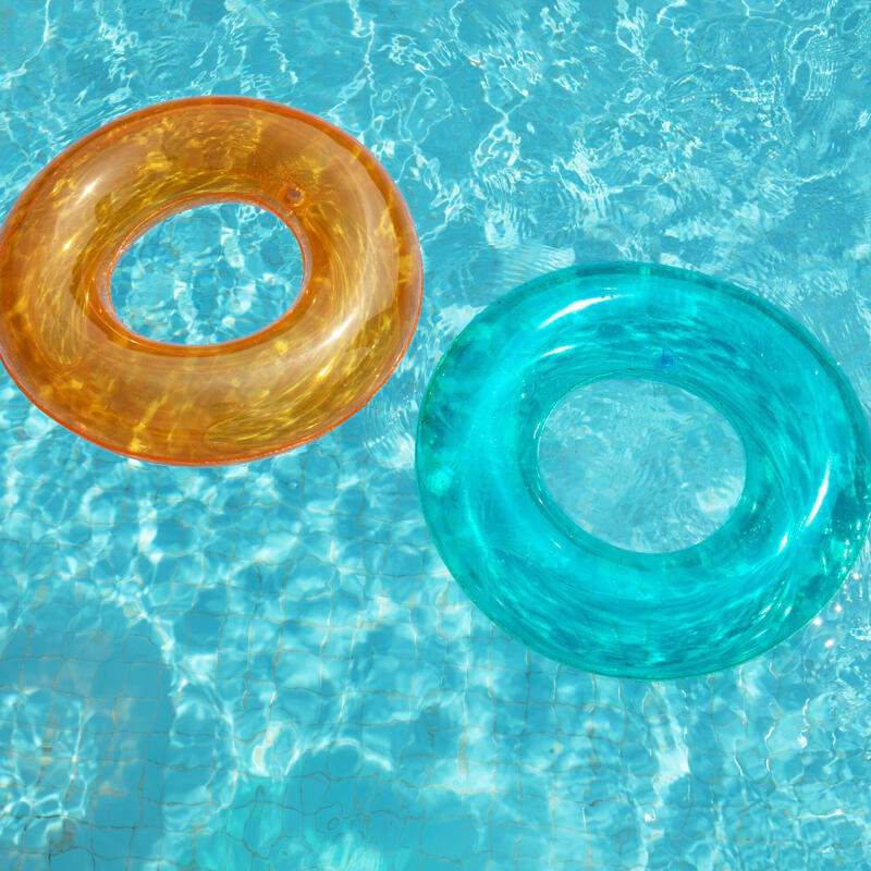 Salvagente gonfiabile nuoto Trasparente 3-6 Anni, 2 Colori Assortiti