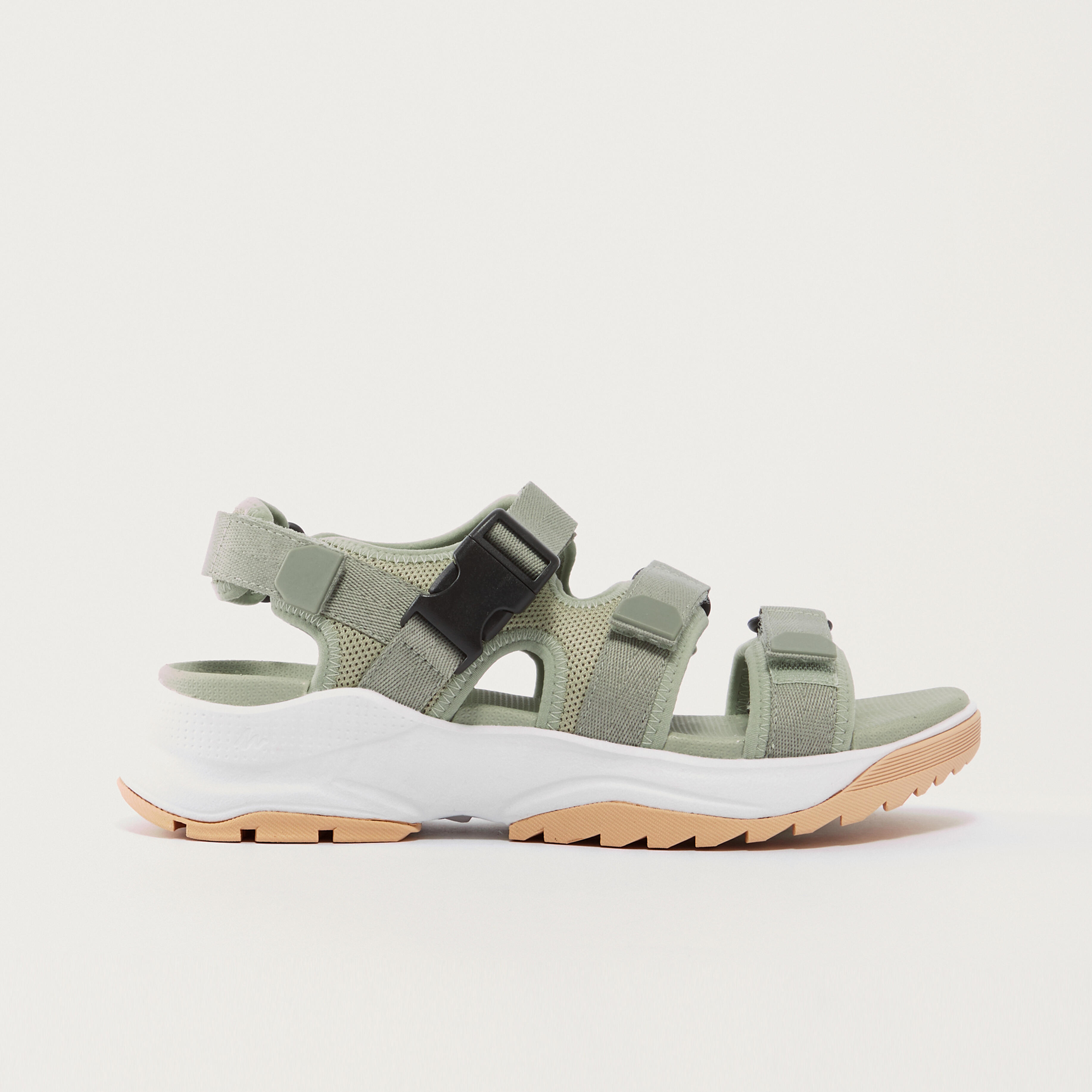 Women’s hiking sandals - NH110 - Light Grey