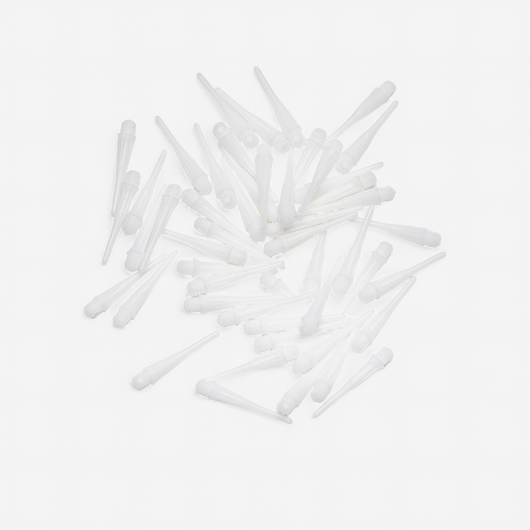 50 POINTES DE FLECHETTES PLASTIQUES ( SOFT TIP) BLANC