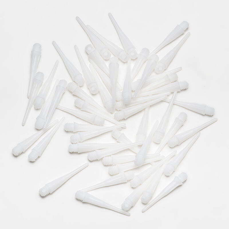 50 POINTES DE FLECHETTES PLASTIQUES ( SOFT TIP) BLANC