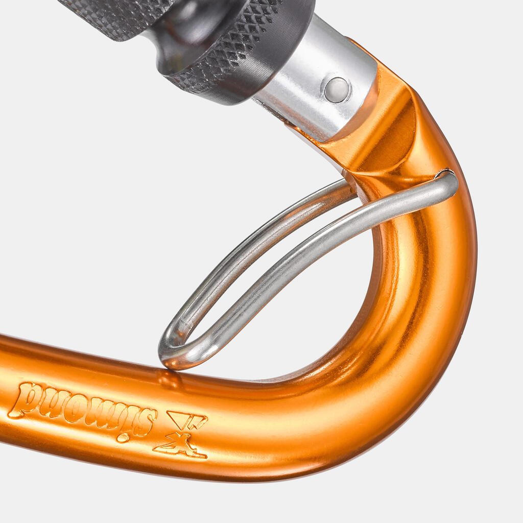 KARABINER SA NAVOJEM ZA PENJANJE I ALPINIZAM SPIDER HMS BLC