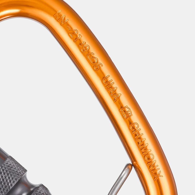 Schroefkarabiner voor klimsport en alpinisme Spider HMS BLC