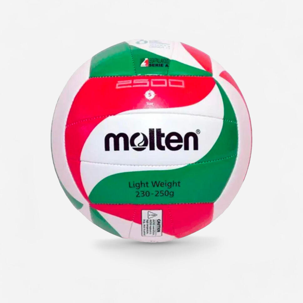 Pallone Da Pallavolo Molten V5M5000 - Taglia 5, Microfibra PU, Soft Touch, Indoor/Outdoor