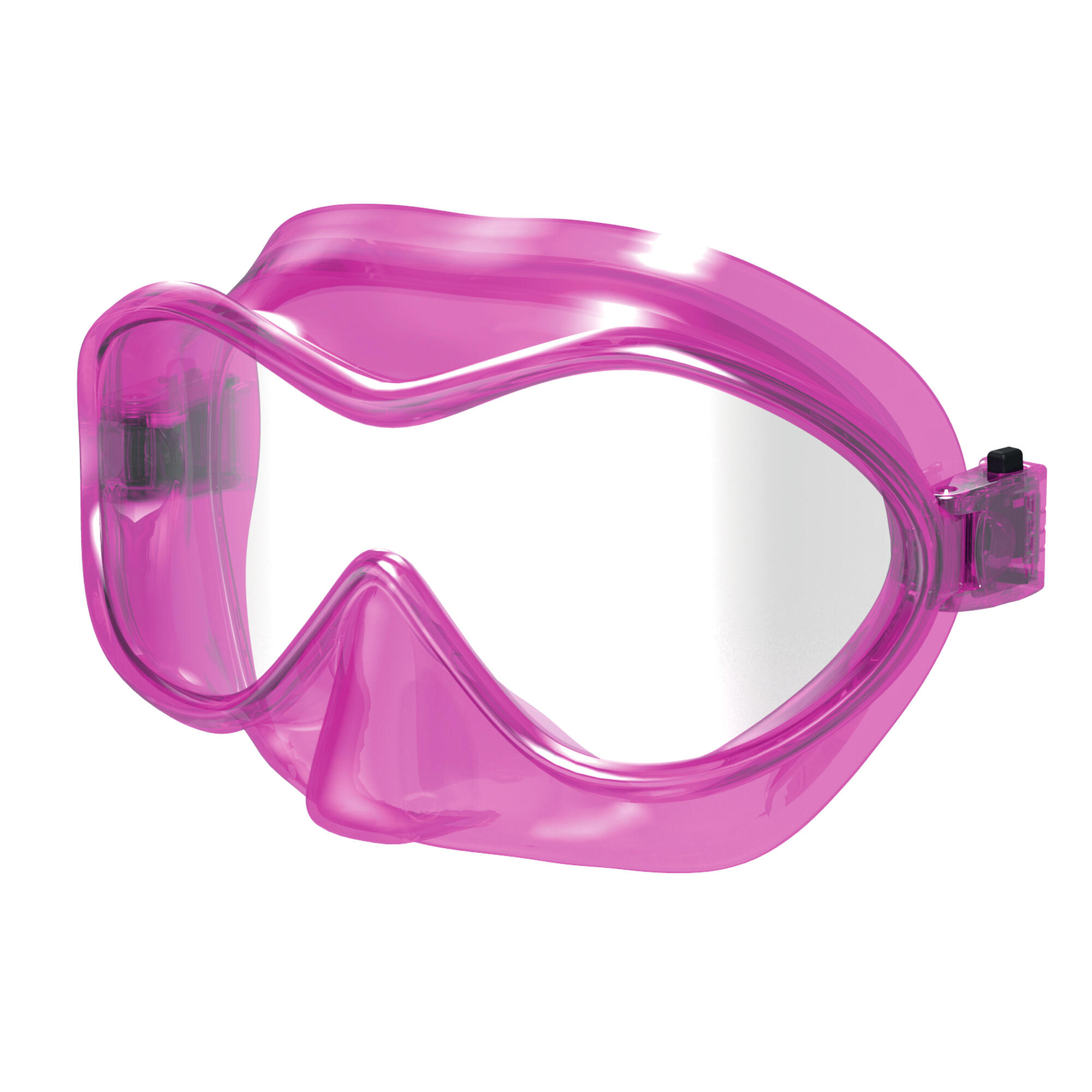 Maschera snorkeling Baia Kid bambino rosa 2/2