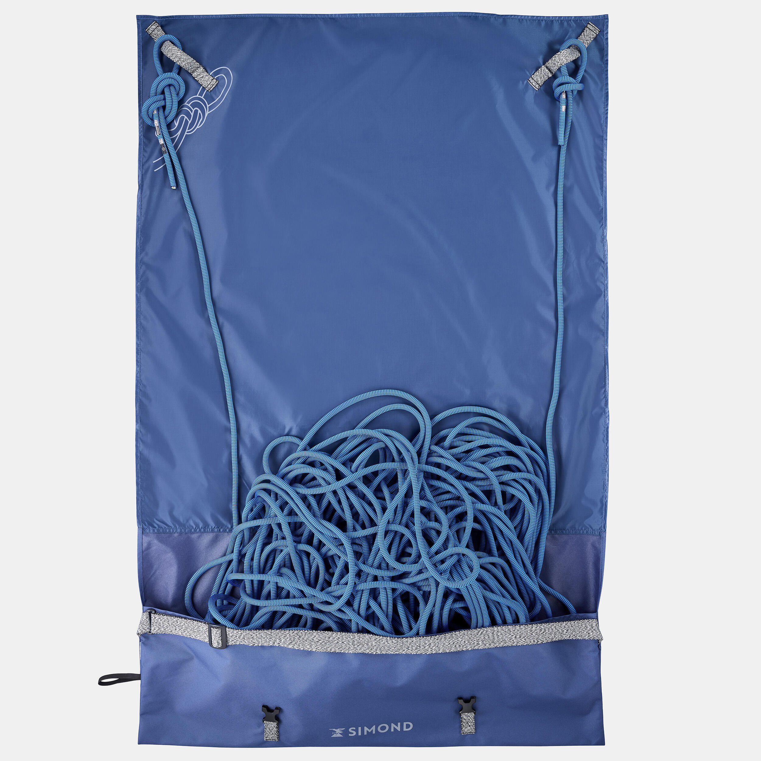 Cuerda escalada 10mm por 1 metro color azul marino