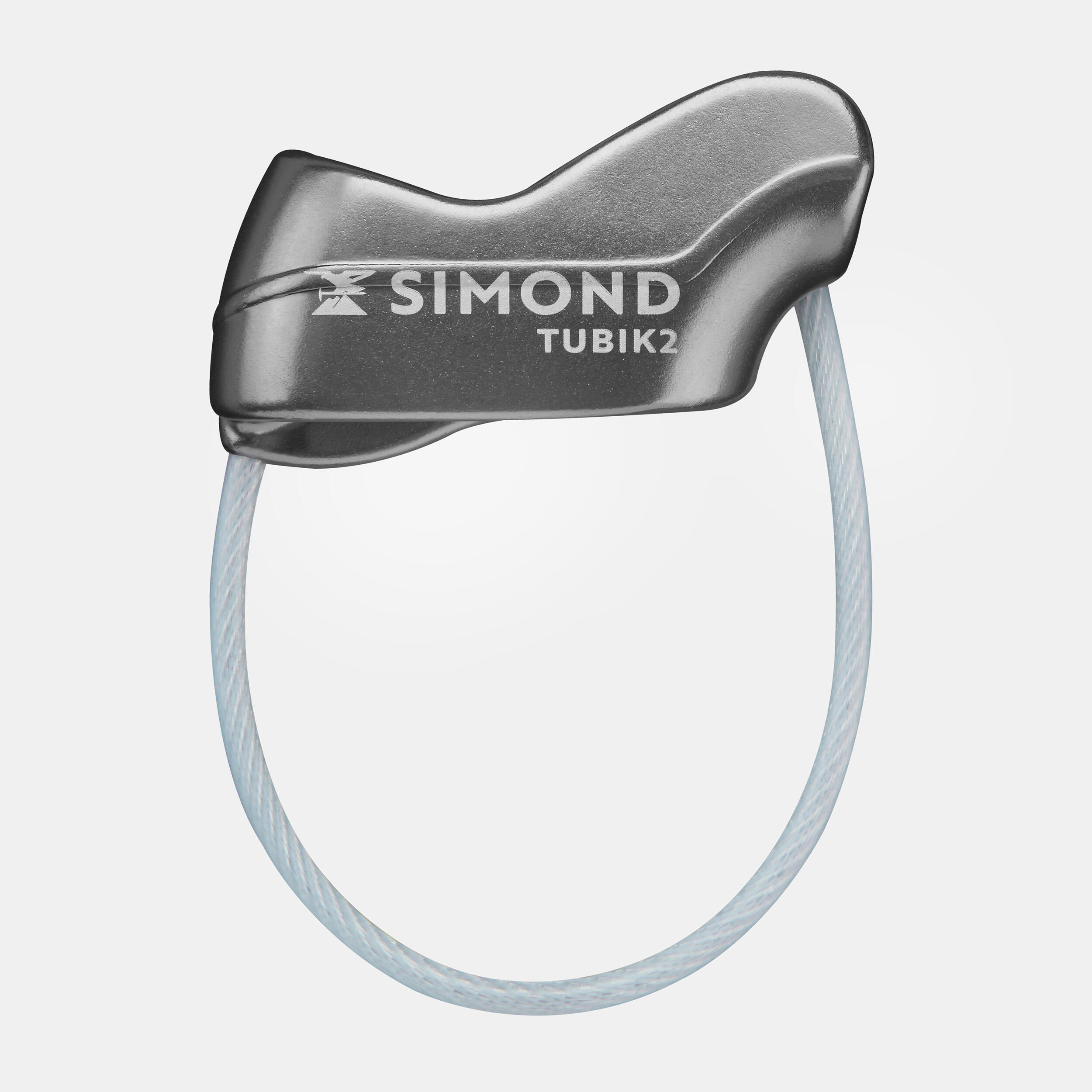 Système d'assurage et descendeur d’escalade - tubik 2 gris - SIMOND