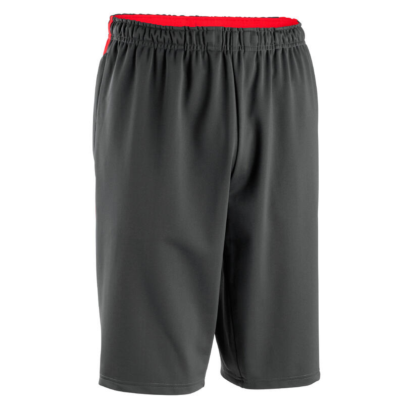 Lange voetbalshort Viralto Club rood grijs