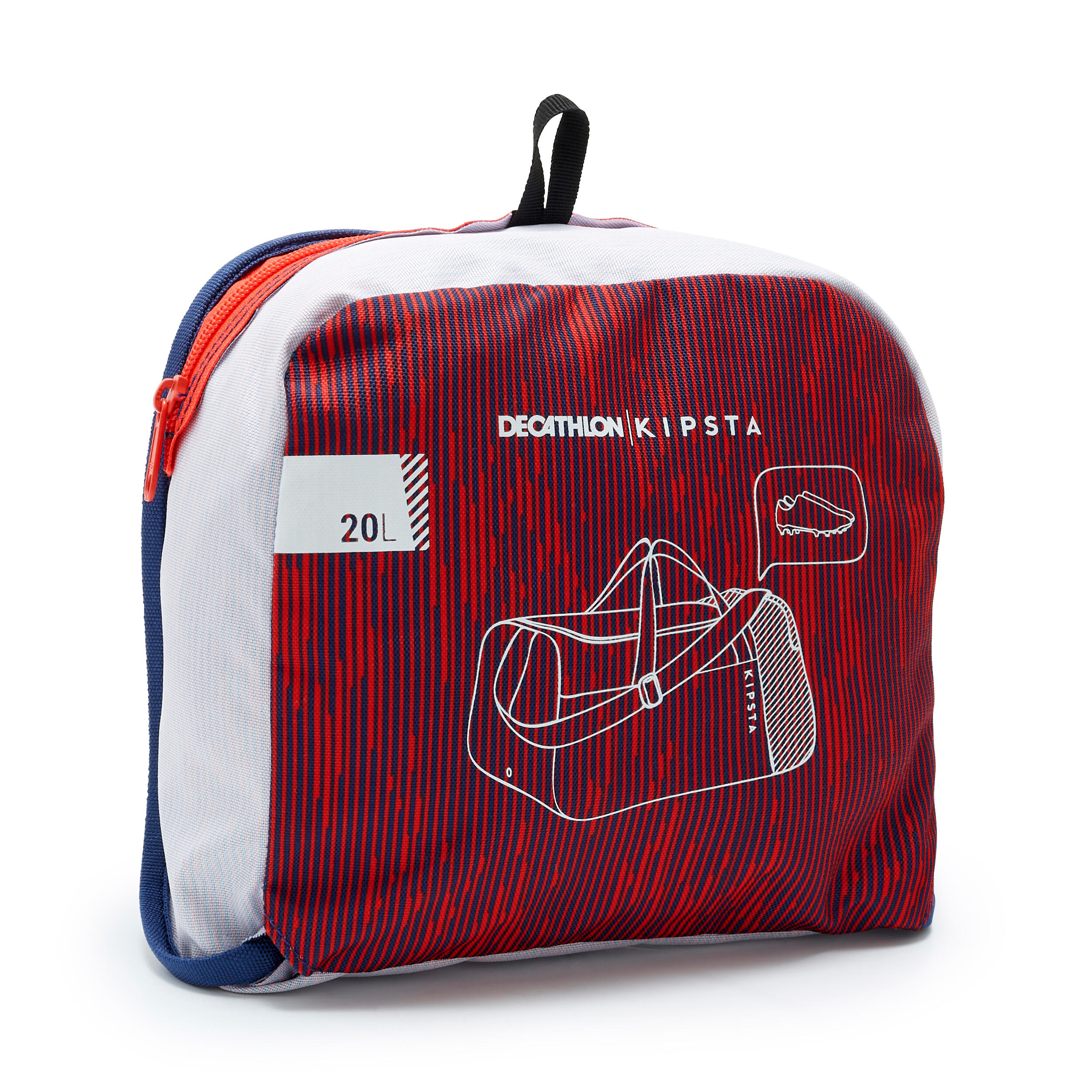 Borsa sportiva pieghevole 20L, blu