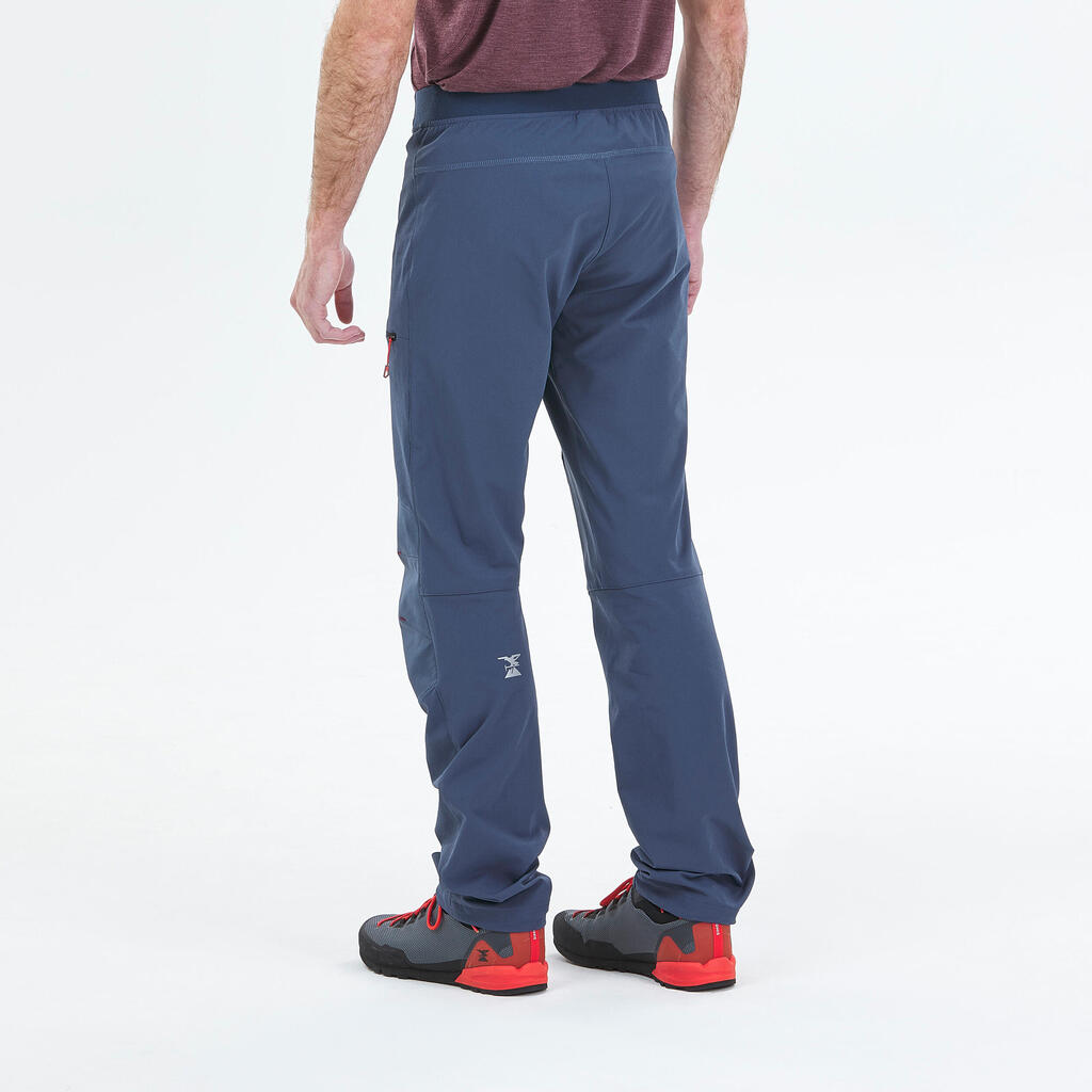 Men's climbing and mountaineering lightweight trousers - ROCK EVO - Blue