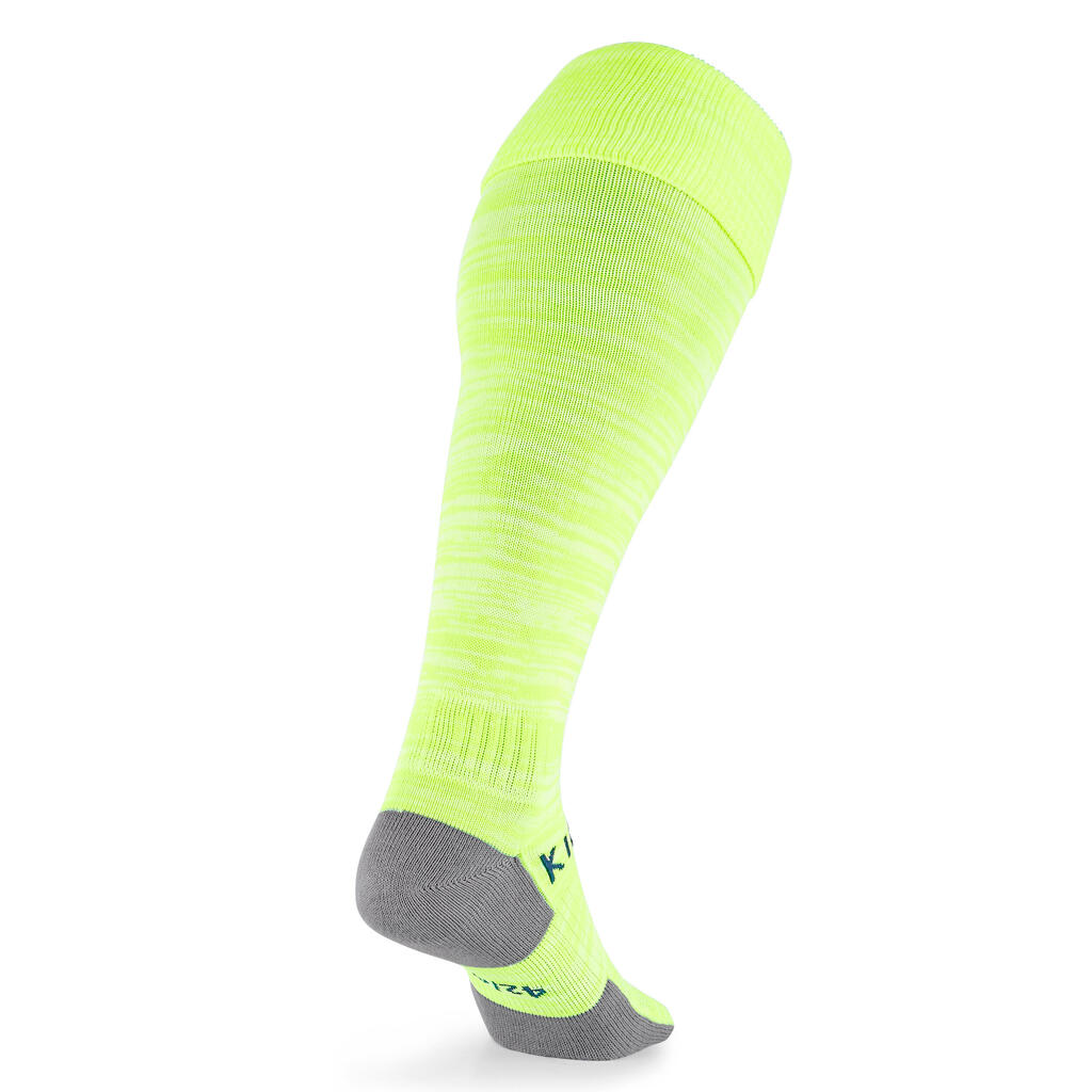 Chaussettes de football adulte Traxium jaune