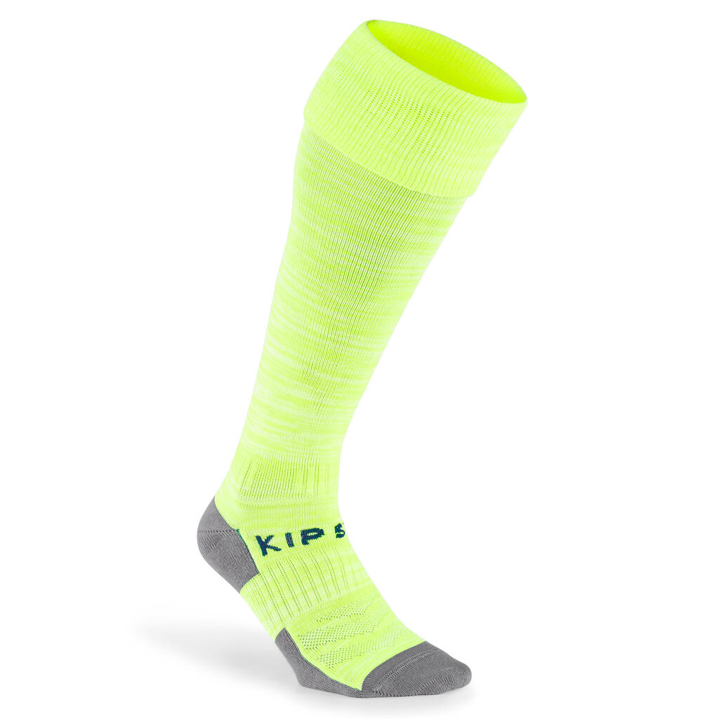 Chaussettes de football adulte Traxium jaune